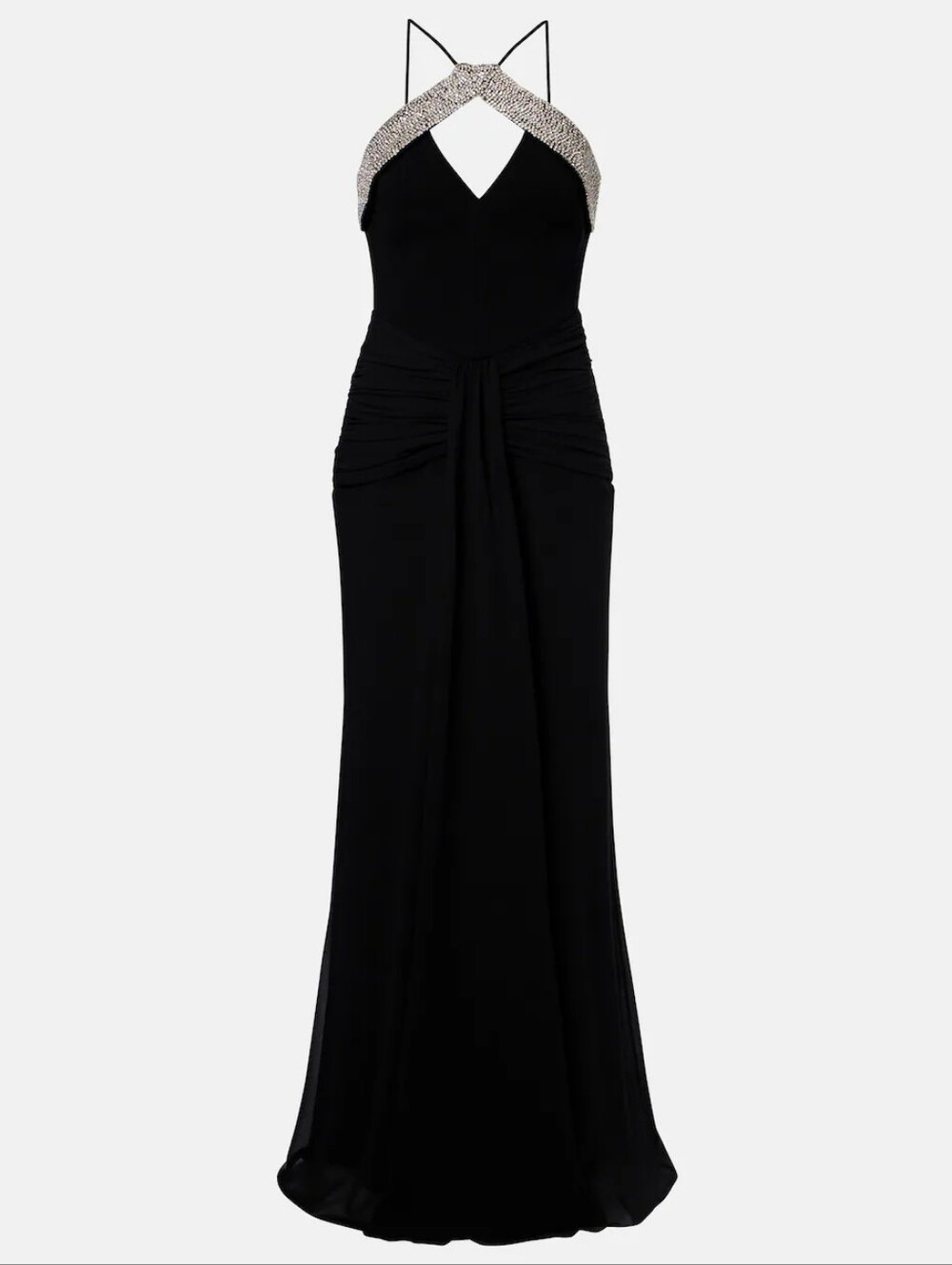 Rebecca Valance Astros Embellished Draped Gown **Current Season** - Picture 1 of 8